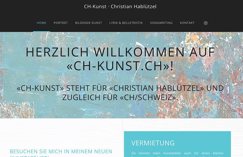 Christian Hablützel · Kunst